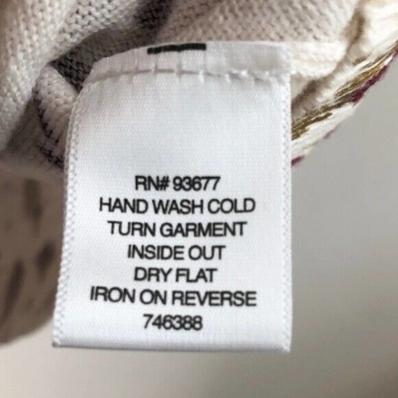 NEW LIZ CLAIBORNE Womens Metallic Splatter Paint Animal Print Sweater Sz Small - Picture 5 of 5